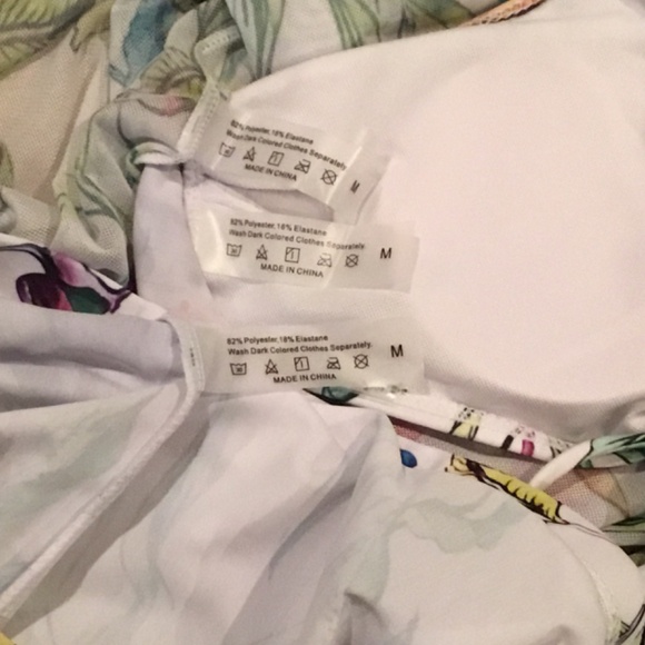 Bikini Swimsuit With Beach Cover Bathing Suit Size Medium - Picture 10 of 11